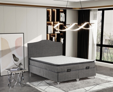 Truva Gri Çift Kişilik Yatak Setleri