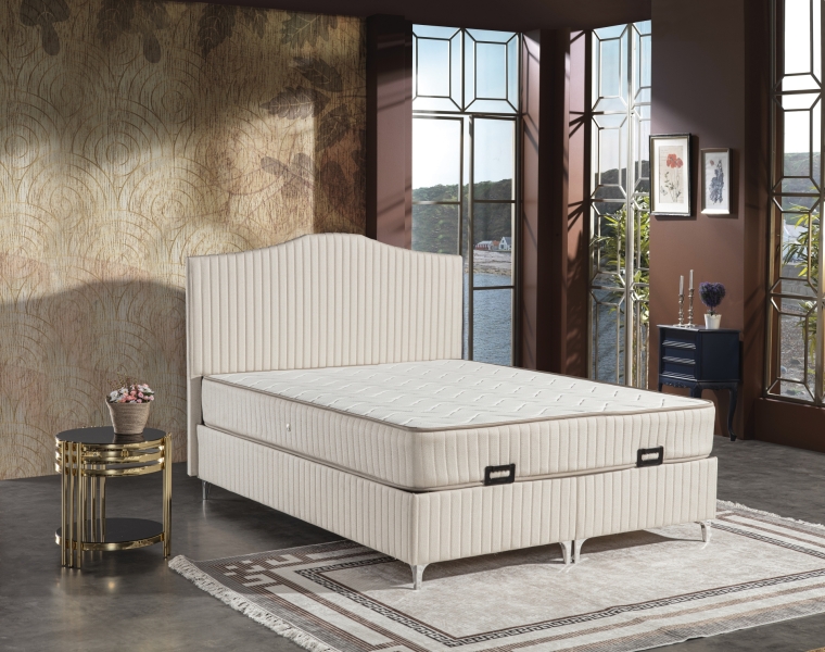 Truva Krem Çift Kişilik Yatak Setleri